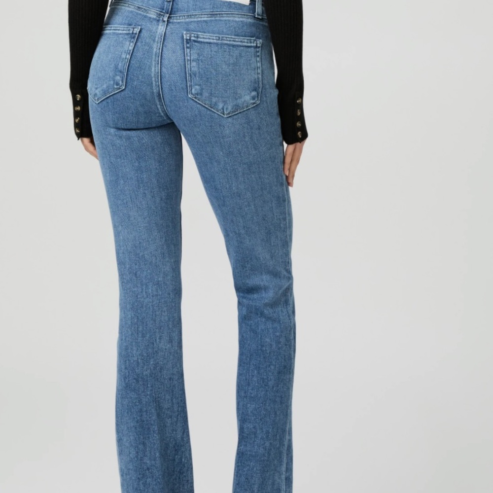 Customized Floral Patchwork Paige Bootcut Jeans - Picture 8 of 9